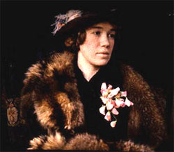 Woman Wearing Fur Stole (1953)