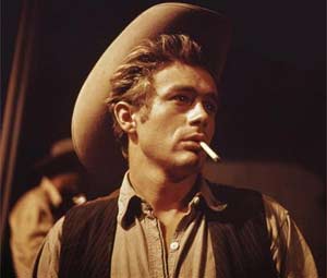 James Dean in the movie Giant