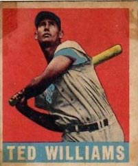 Ted Williams Leaf Baseball Card in 1949