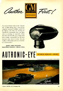 Advertisement for the new "Autotronic-Eye"