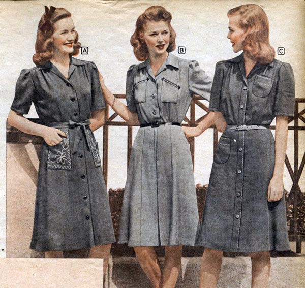 1940s Dresses & Skirts: Styles & Trends