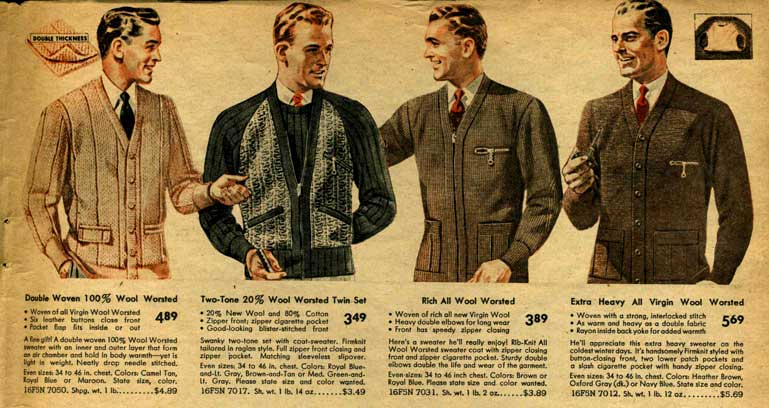 1940's men's casual wear