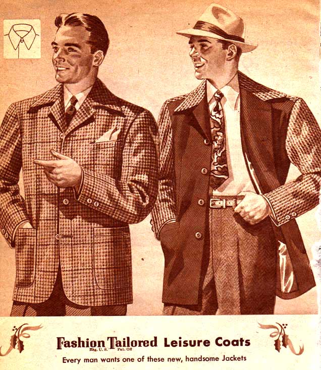 1940's men's casual wear