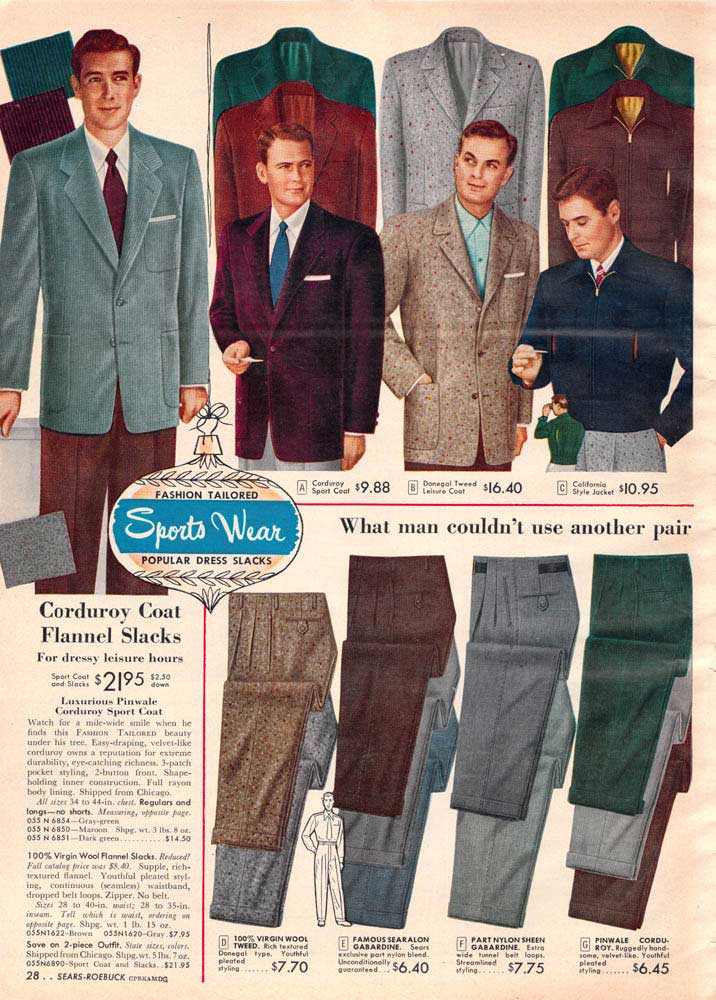 Vintage Mens Clothing Ads