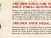 Fender Foot Pedals (1959)