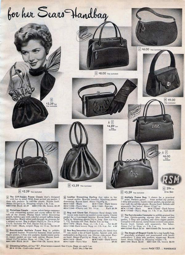 vintage chanel bags 1950