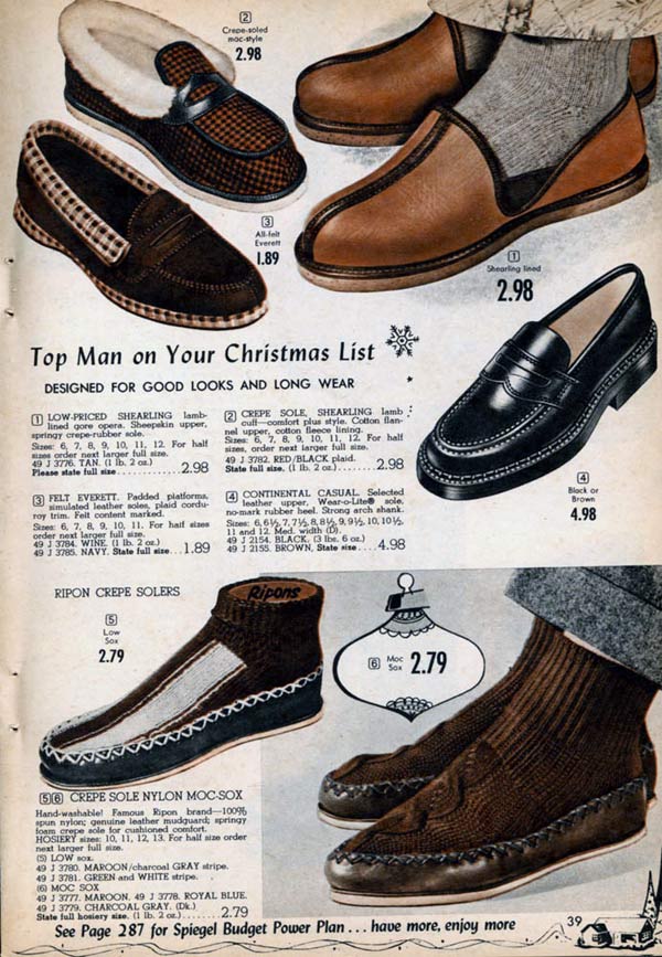 old fashioned mens house slippers