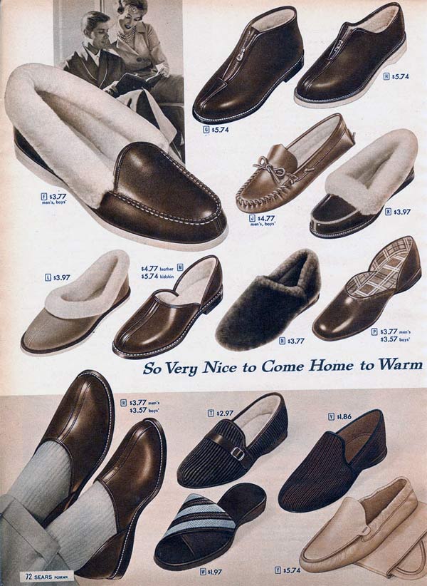 old fashioned house slippers