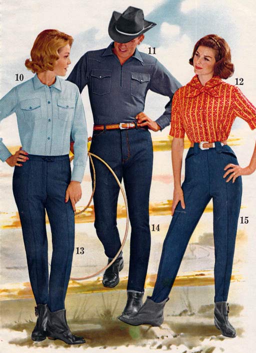 1960 denim fashion