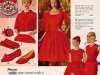 Women & Girls Red Velvet Dresses (1962)