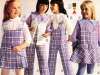 Girls Lilac Plaid Outfits (1970)