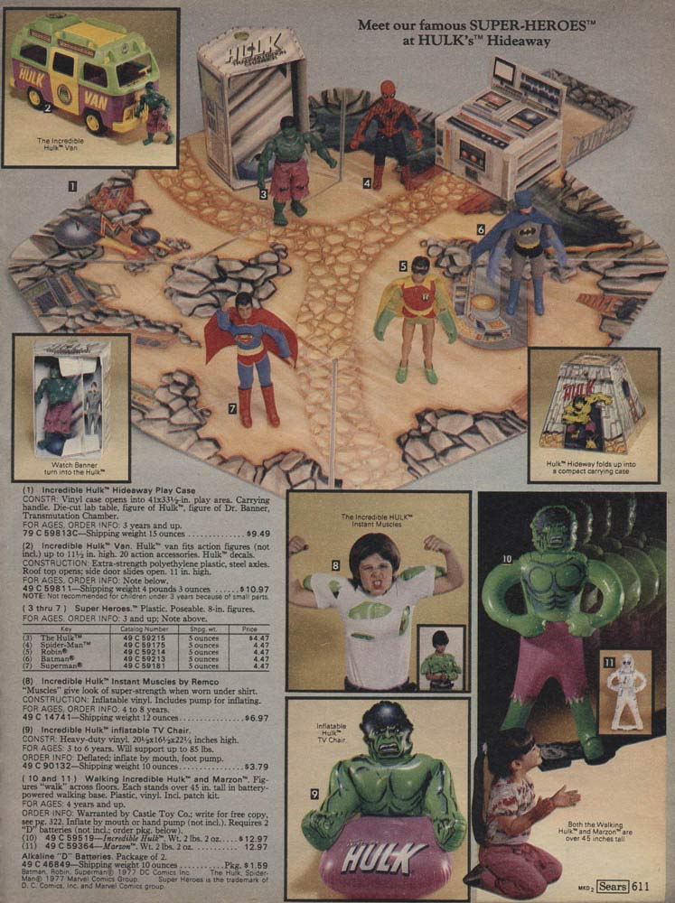Hulk Toys (1979) .