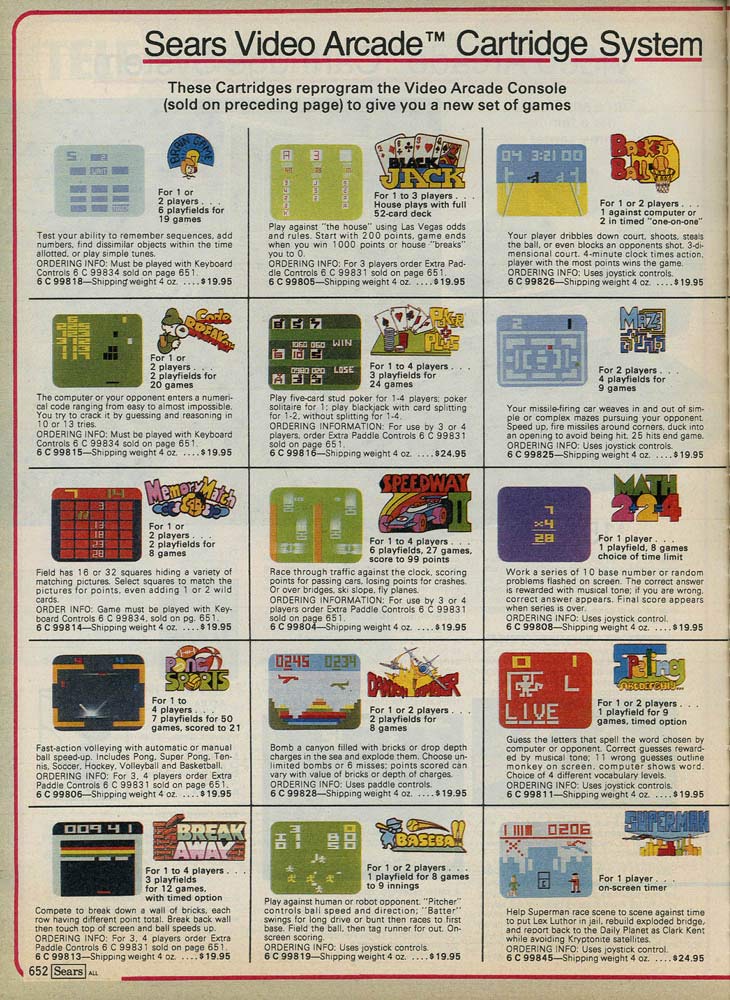 list of 1970s video games