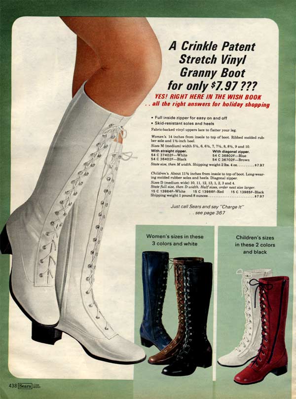 white 70s boots cheap