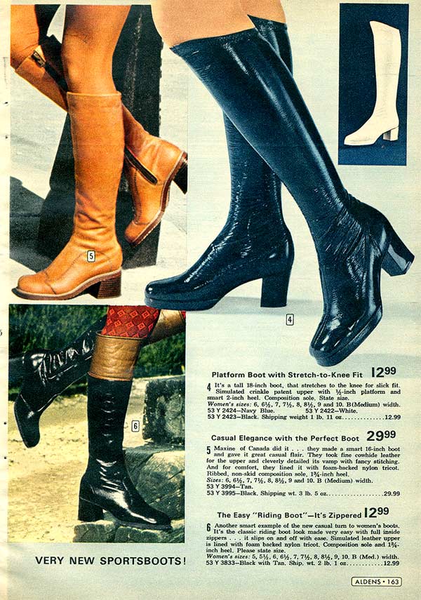 1970s knee high boots