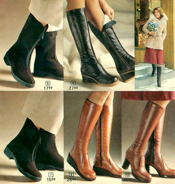 1970s knee high boots