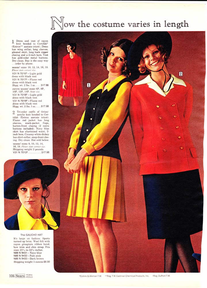 70's retro womens clothes