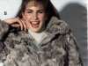 Women's Rabbit Fur Bomber Jacket & Black Leather Pants (1981)