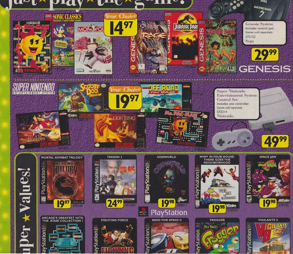 list of 1990 video games