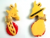 Bakelite Pin: Giraffe