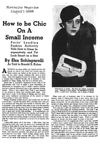 Schiaparelli-penned article