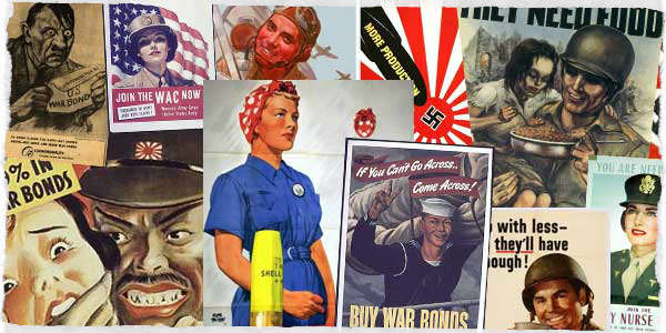 WWII Posters Collage