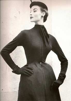 1952 Dior Dress with prominent waistline