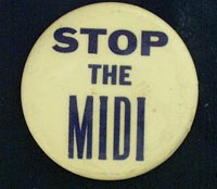 1970 Fashion: "Stop the Midi" Pin