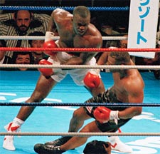Buster Douglas shocks Mike Tyson