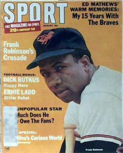 Frank Robinson Sport Magazine August 1966
