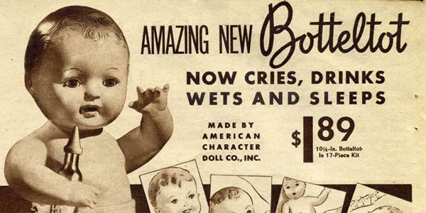 Vintage Bottletot Baby Doll 1937