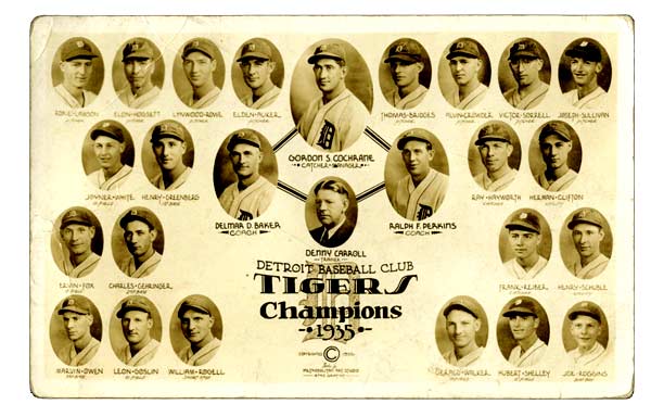 1935 Detroit Tigers Team Photo